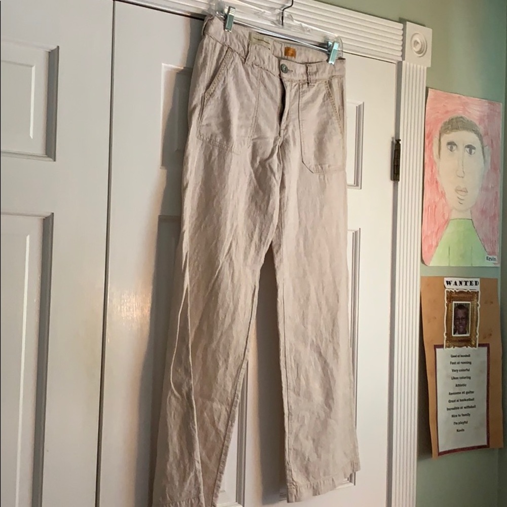 Pilcro linen wide leg pants